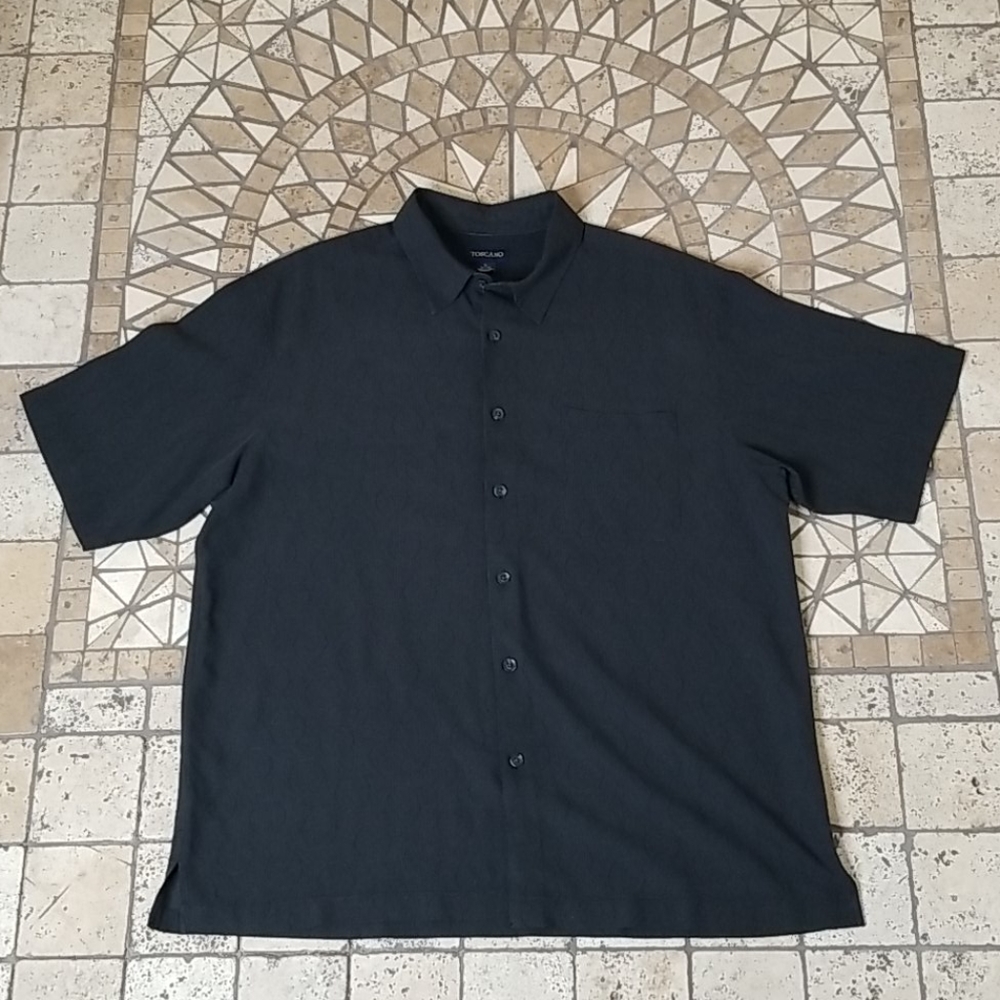 Toscano short sleeved buttoned short sleeve XL